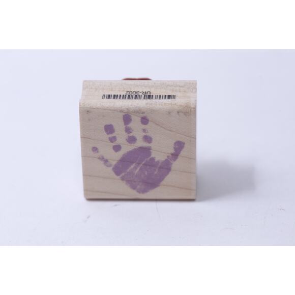Hand, High Five, Message Stamp, Rubber Stamp, Card Making, Scrapbooking, - Picture 3 of 4